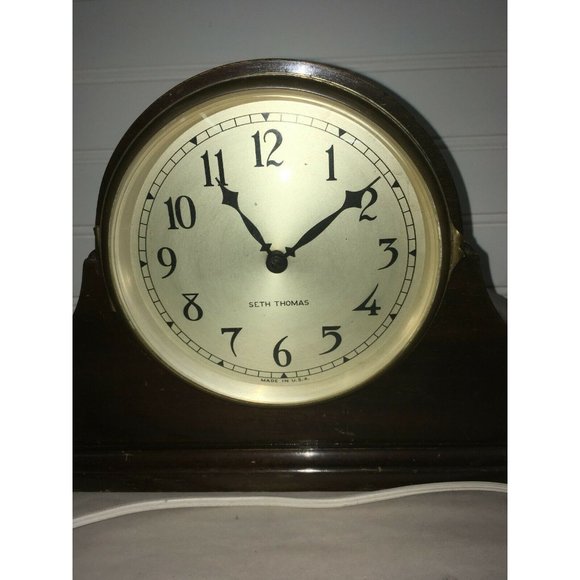 Seth Thomas MANTLE CLOCK Untested - may be for parts or repair - Picture 3 of 11